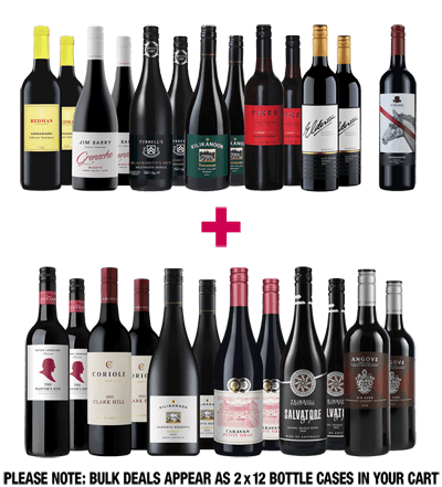 Value + Premium Exclusives 24-btl BULK DEAL + FREE Shiraz