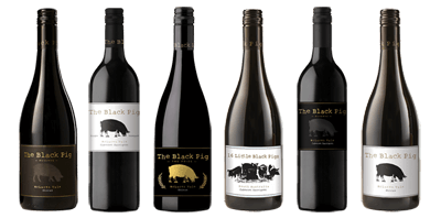 Black Pig Family Festive Pigs Six Pack